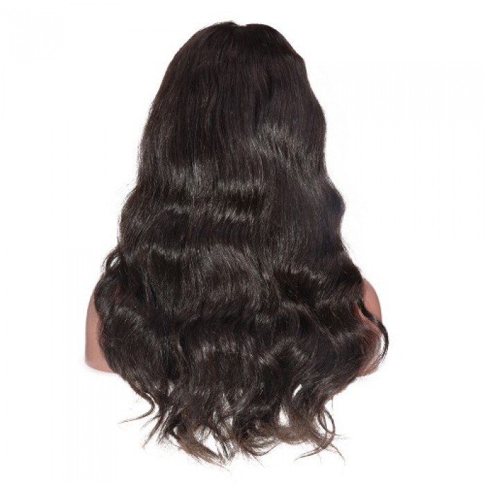 14-24 Inch 13 x 6 Frontal Lace Wig 150% Density Body Wave Virgin Hair ...